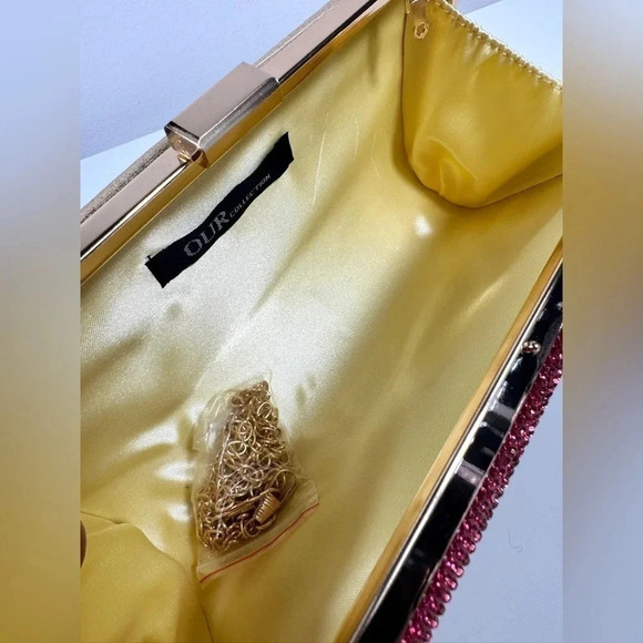 NWT Mini bag Glamour Crystal Evening Clutch Purse - Picture 7 of 8